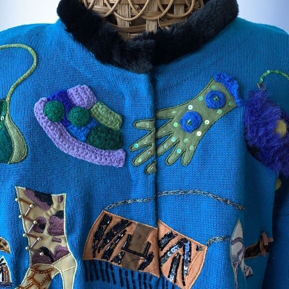 Vintage Design Options by Philip & Jane Gordon Medium with faux fur neck/sleeves - Picture 6 of 16